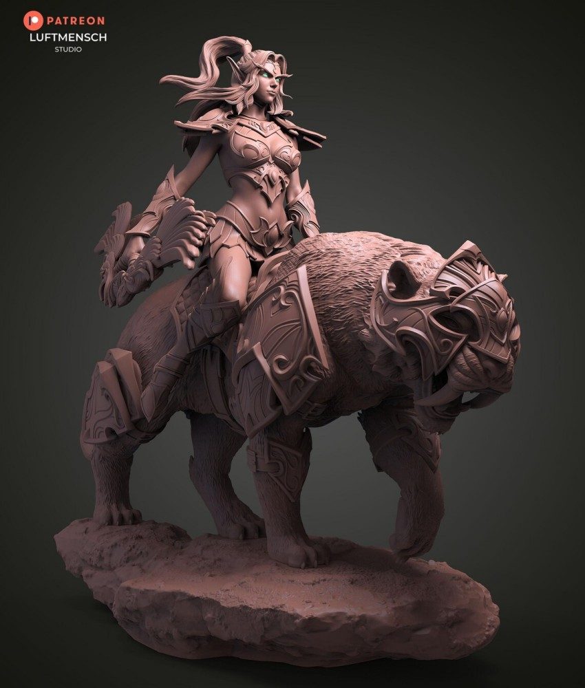 [魔兽世界]泰兰德和杰奥莱特_Tyrande and Ashalah-亿库网