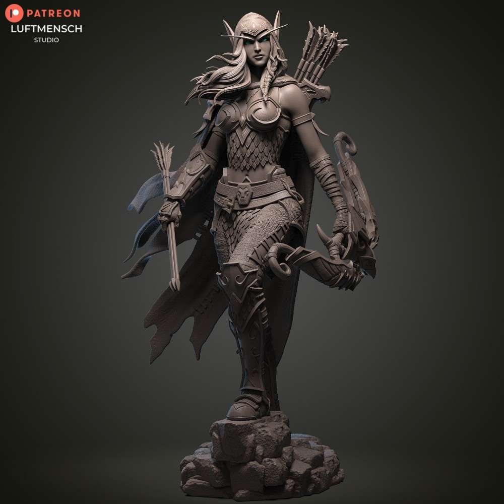 [魔兽争霸]奥蕾莉亚·风行者_Alleria Windrunnert World of Warcraft-亿库网