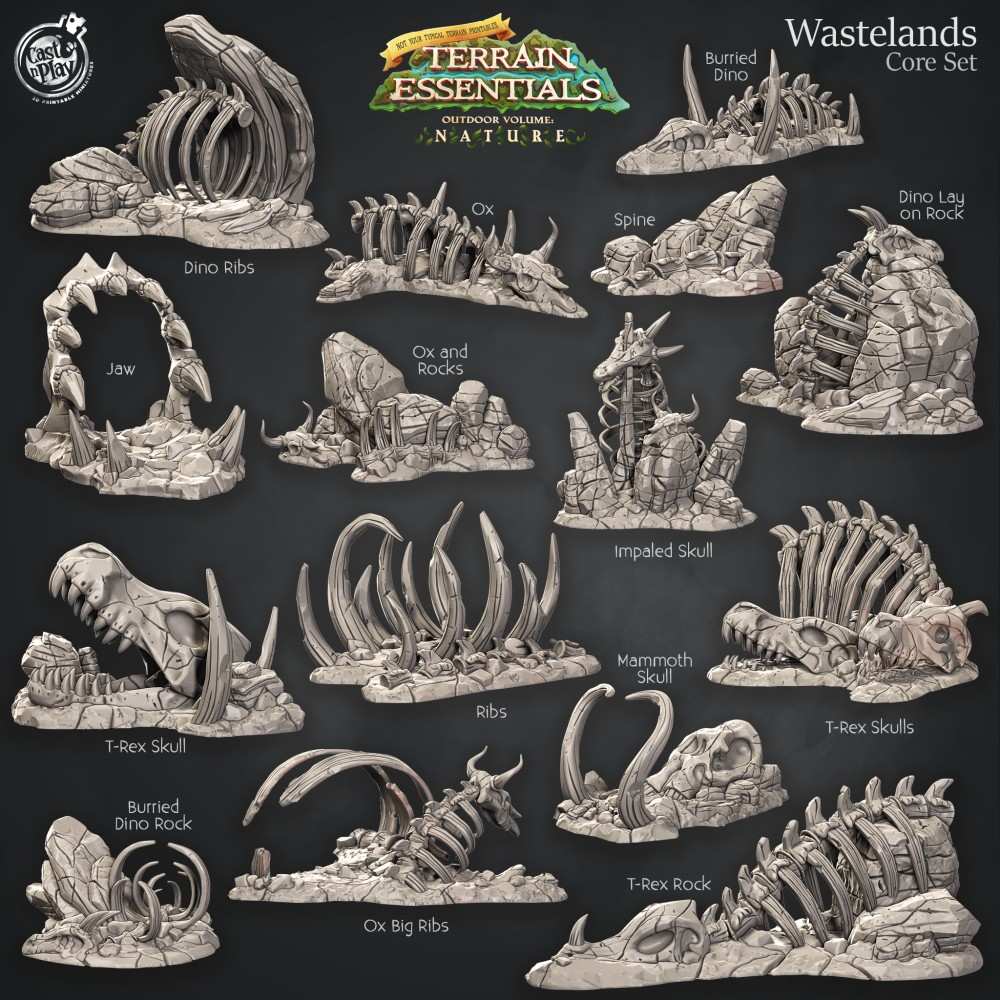 荒地地形套装_Wastelands Terrain Set-亿库网